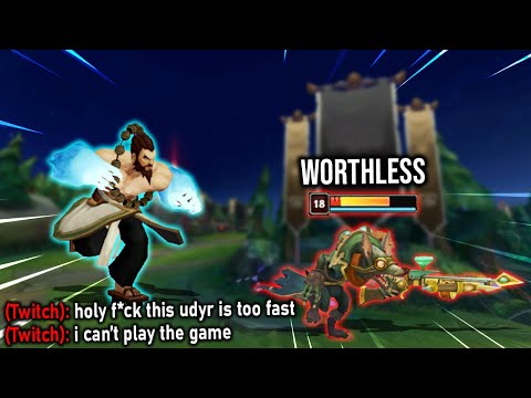 I Made the Enemy Twitch Absolutely Useless With My Chemtank Udyr - League of Legends