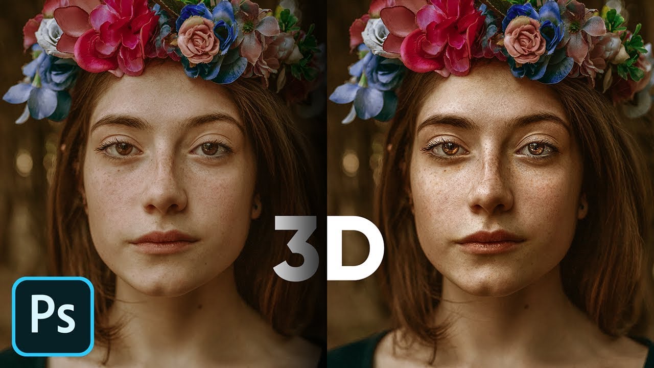 How to use 3d luminosity in portraits using adobe photoshop by piximperfect