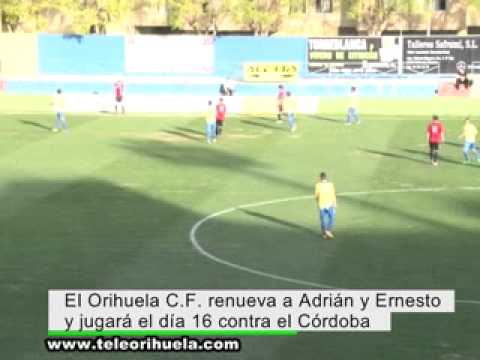 El Orihuela CF renueva a Adrián y Ernesto y jugará el 16 contra el Córdoba