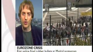 Protests in Greece and Spain (BBC News)