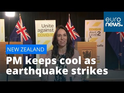 New Zealand PM Jacinda Ardern unfazed as earthquake hits during interview
