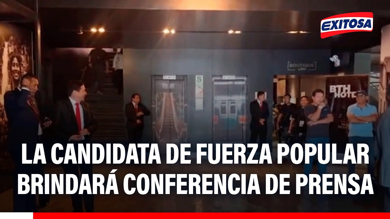 🔴🔵 Candidata presidencial brindará conferencia luego de conocerse los resultados