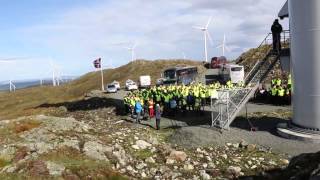 preview picture of video 'Opninga av Midtfjellet vindkraft 17. september 2013'