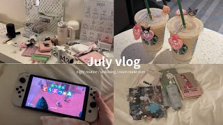 ［vlog］7月の日常ブイログ🍨一人暮らしの社会人オタク 購入品紹介,コンサート参戦,オタ活,在宅勤務 etc..(sub)