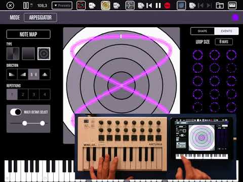 Aphelian AUv3 Arpeggiator Mode (Audiobus Session)