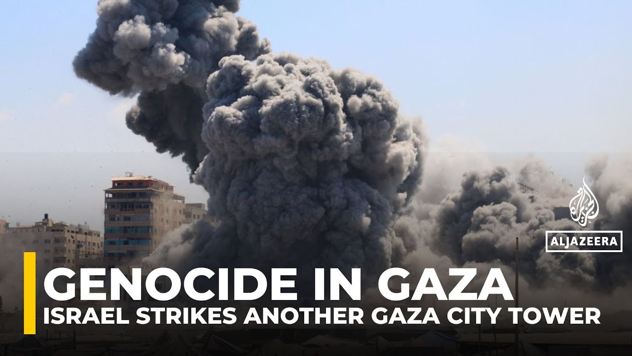 Israel strikes another Gaza City tower as attacks continue
