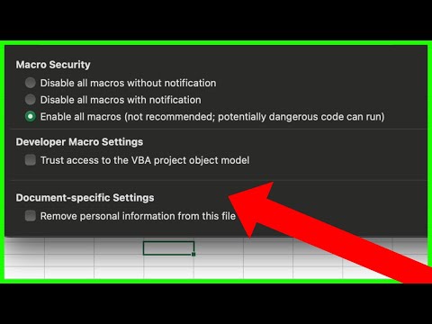 How to Enable Macros in Excel on Mac (NEW UPDATE in 2024)