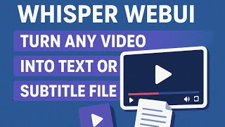3步搞定！用 Whisper WebUI 免费把视频转成文字字幕 支持上传文件和Youtube链接（Google Colab全自动教程）｜FM19.2