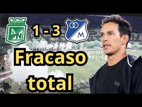 Nacional 1 vs 3 Millonarios 🟢🔵 D. Arias Fuera ❌