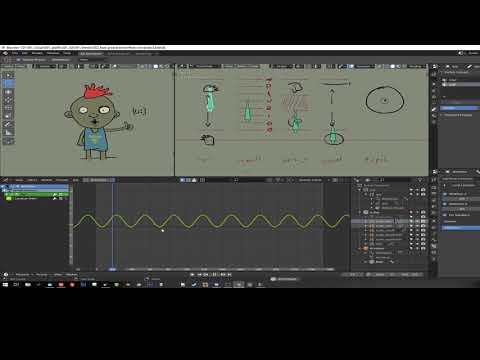 Blender 2.8, Grease Pencil 2D rig