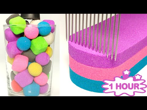 *1 HOUR* All of Very Satisfying ASMR Videos - Kinetic Sand Cutting ASMR Compilation