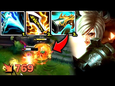 RIVEN TOP BUT 1 AUTO ATTACK = 1000+ DAMAGE! (FULL CRIT BUILD) - S14 Riven TOP Gameplay Guide