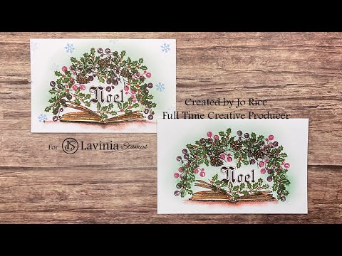 Little Book of Xmas by Jo Rice #laviniastamps #cardmakingvideo
