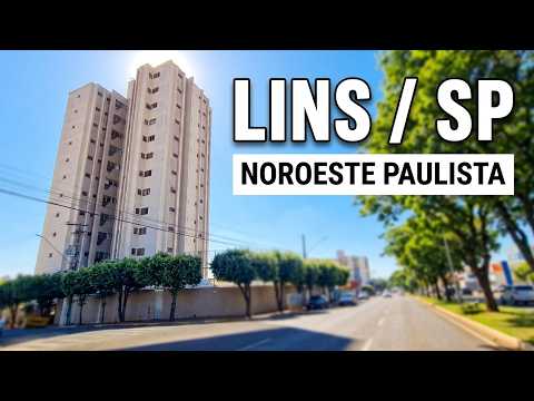LINS SP • Passeio de carro pelas ruas da cidade