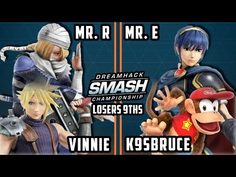 DHATL 17 Smash 4 - Mr. R & Vinnie Vs. Mr. E & K9sbruce - Doubles L9ths - Smash Wii U