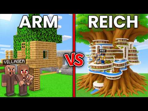 ARMES BAUMHAUS vs. REICHES BAUMHAUS in Minecraft!