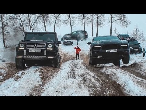 ВОТ ЧТО МОЖЕТ Mercedes G63 AMG против МАЖОРОВ на PORSCHE CAYENNE, AUDI Q7, Toyota Prado, Range Rover