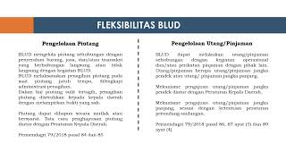 Fleksibilitas BLUD berdasarkan Permendagri 79 Tahun 2018
