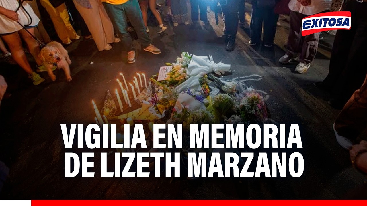 🔴🔵Realizan vigilia en memoria de la deportista Lizeth Marzano en San Isidro