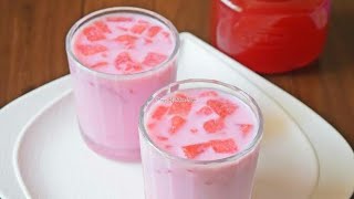 Rose milk samayal cooking in tamil english sub title foods taste chef lockdown recipe