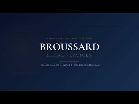 Broussard Legal Services brand video thumbnail