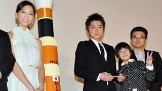 藤原竜也、杏、三浦友和、前田旺志郎／『おかえり、はやぶさ』初日舞台挨拶