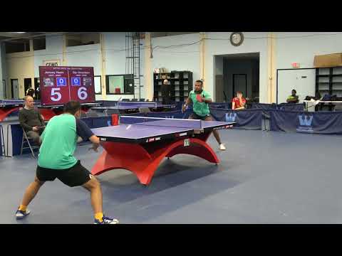 Westchester Table Tennis Center - January 2022 Open Singles Final - Jeremy Hazin vs Ojo Onaolapo