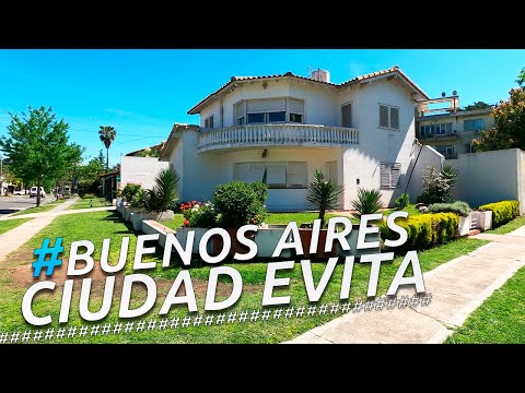 Recorriendo CIUDAD EVITA "LA CIUDAD CON FORMA DE ROSTRO" I BUENOS AIRES I ARGENTINA I 4K WalkingTour