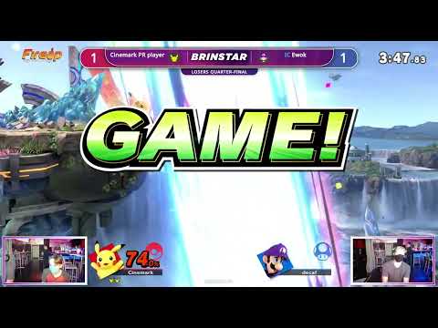 Cinemark PR player (Pikachu) vs Ewok (Luigi) - Brinstar #8 Losers Quarter Finals