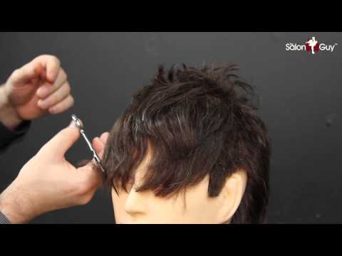 Men's Bangs Haircut Tutorial - TheSalonGuy