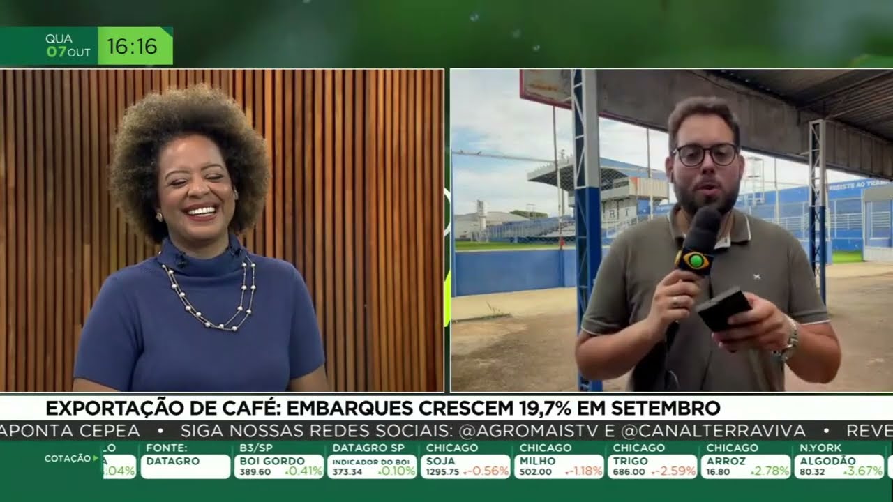 Exportação de café: embarques crescem 19,7% em setembro