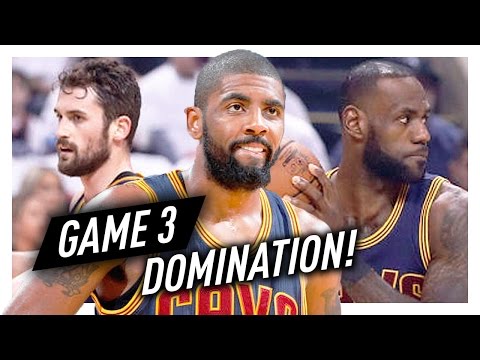 LeBron James, Kyrie Irving & Kevin Love BIG 3 Game 3 Highlights vs Raptors 2017 Playoffs - EPIC!