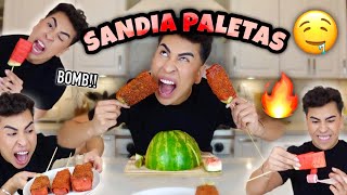 Making MOUTHWATERING Sandia Paletas!!🔥 | Louie’s Life