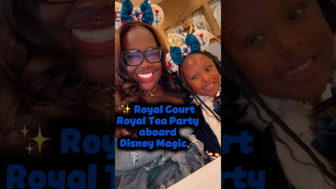 Royal Tea Party on Disney Magic Cruise👑✨ unforgettable princess experience #disneycruise