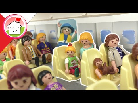 Playmobil po polsku Rodzina Hauser w samolocie – lot do Londynu