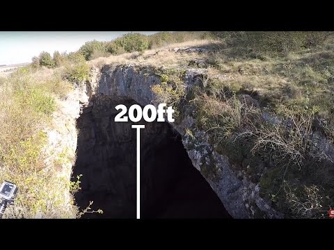 Friday Freakout: Intense Ground Rush From Low Pull BASE Jump Into 200 Foot Cave