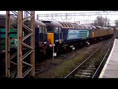 DRS 57009/57008/57004/57304/68015 @ Crewe 19/12/15
