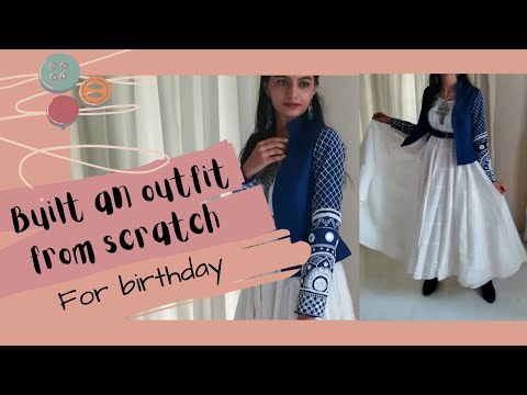 Outfit from scratch #1: hand embroidered blazer for birthday | rinkal khatri