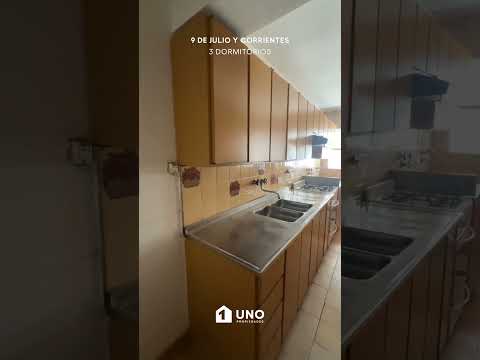 VENTA - Dpto de 3 dormitorios - 9 de Julio y Corrientes