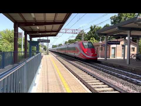 AV FRECCIAROSSA 8820 Taranto - Milano C.le con l’ETR500.37 con la nuova livrea Frecciarossa