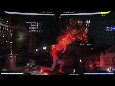 The Flash: 528 Damage Corner Combo; 1 bar (Injustice 2)