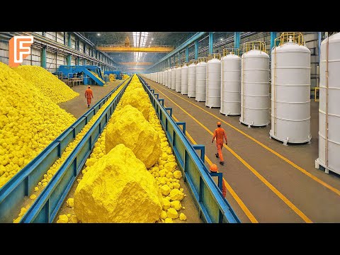 How Millions of Tons of Sulfur Are Produced Inside Massive Production Line