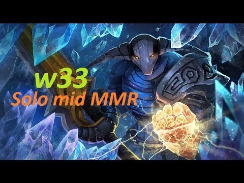 w33 Sven solo mid vs Lina