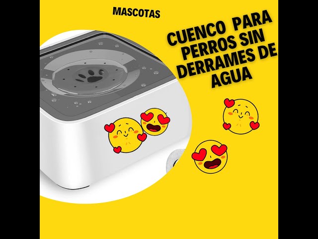 Vídeo relacionado con Cuenco de Agua para Perros sin Salpicaduras con Disco Flotante, alimentador Lento de 1.5 L, antidesbordamiento, antiasfixia, sin derrames, para Perros, Gatos, Cachorros, Gatitos (Gris y Blanco)
