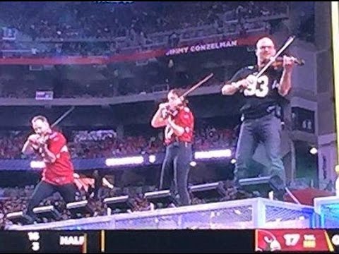 The Dueling Fiddlers: ROCK VIOLIN - NFL Halftime Show - Cardinals/Packers - [Official]