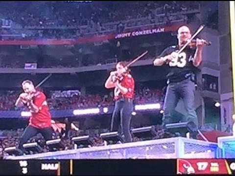 The Dueling Fiddlers: ROCK VIOLIN - NFL Halftime Show - Cardinals/Packers - [Official]