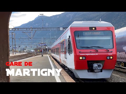 Gare de Martigny | Bahnverkehr in Martigny | St-Bernard Express | RABe 525 | TMR | RegionAlps
