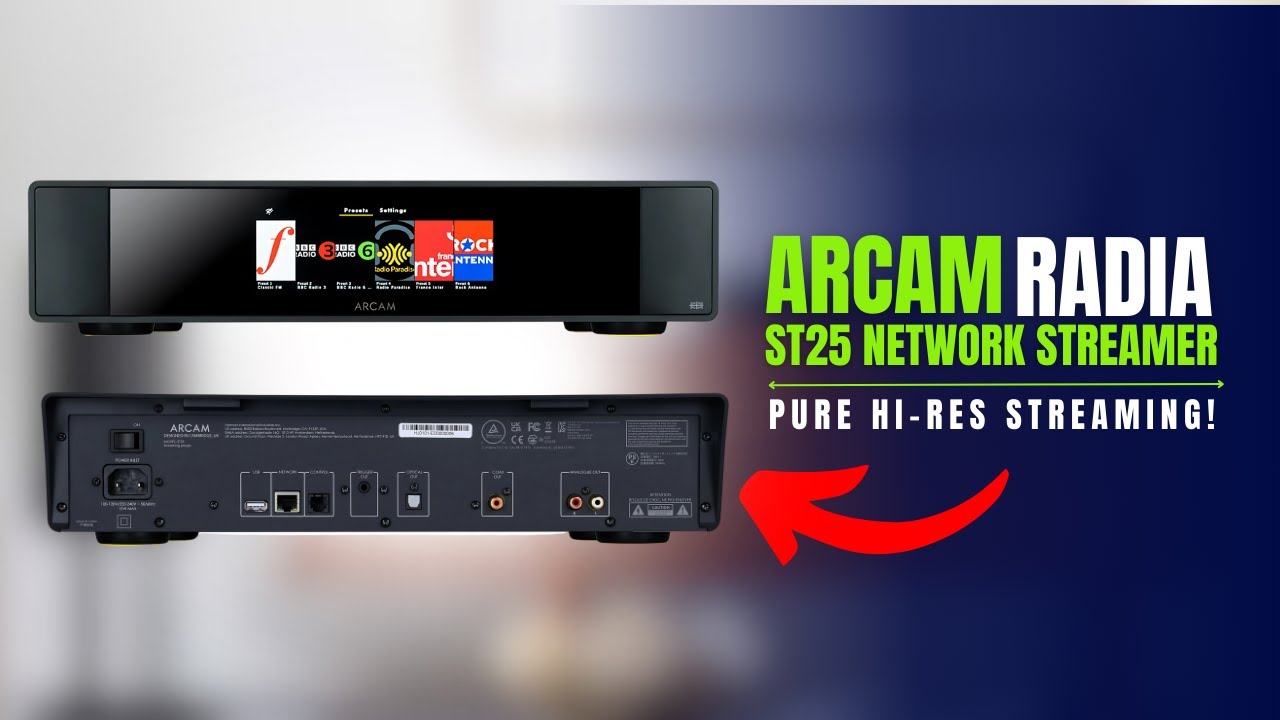 Arcam Radia ST25 Network Streamer – Hi-Res Audio Perfection for Your Hi-Fi System!