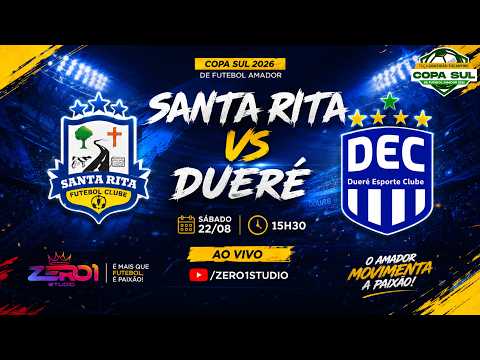 AO VIVO | SANTA RITA X DUERÉ | 1º RODADA | TAÇA GRATIDÃO TOCANTINS - COPA SUL 2026