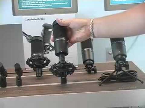 Audio Technica AT2050 Kondensatorinis mikrofonas, Juodas video